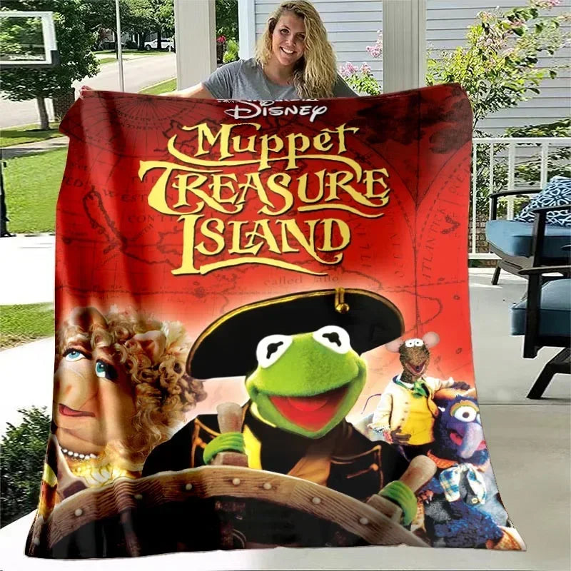 Printed Coral Fleece Christmas Themed Blanket