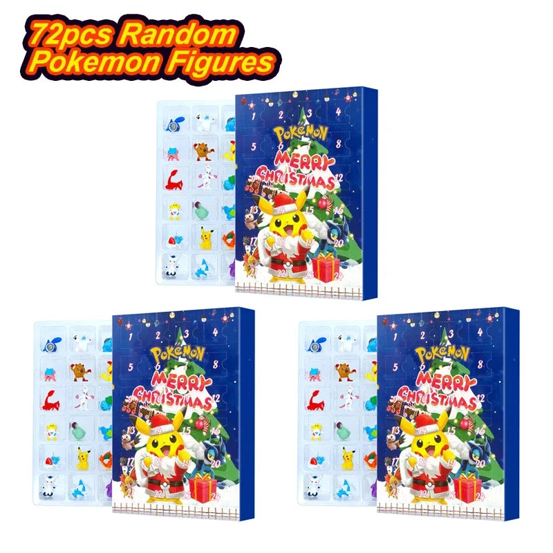 24-Piece Pokémon Figure Blind Box Set - Halloween & Christmas Gift