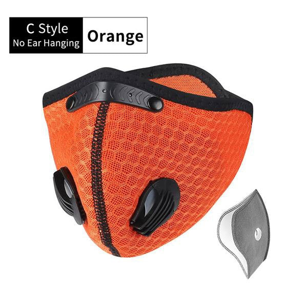 WEST BIKING Cycling Face Mask Sport Training Mask PM2.5 Anti-pollution Running Mask Activated Carbon Filter Washable Mask