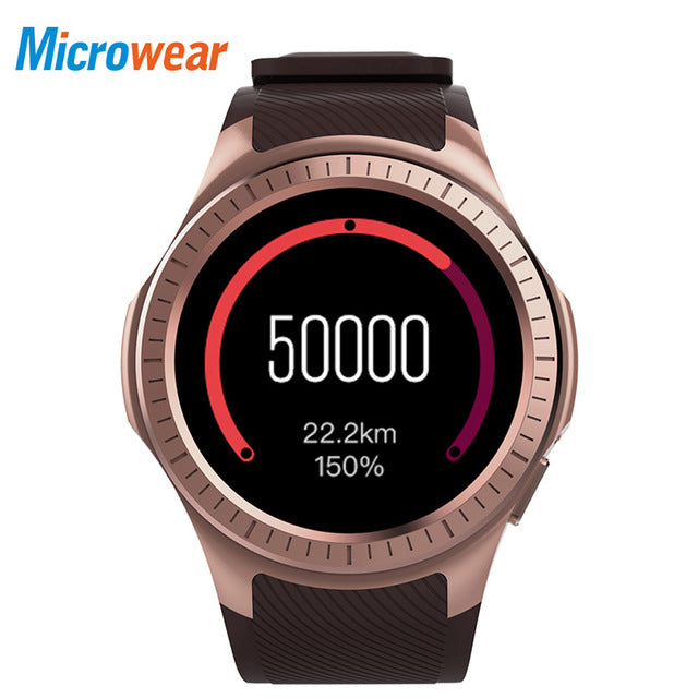 Microwear Smartwatch Phone 1.3'' Sports Smart Watch Android iOS GPS