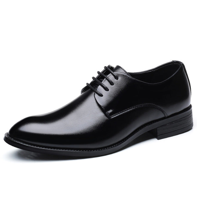 Men wedding shoes leather formal business size 39-48