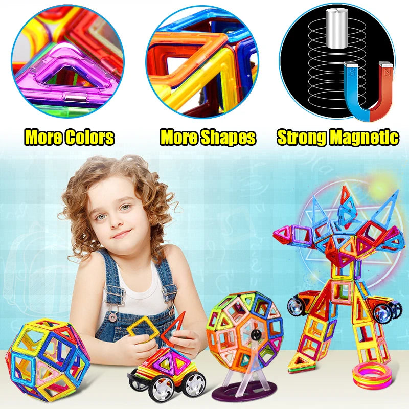 MAGPLAYER Magnetic Sticks & Balls Building Blocks Toy