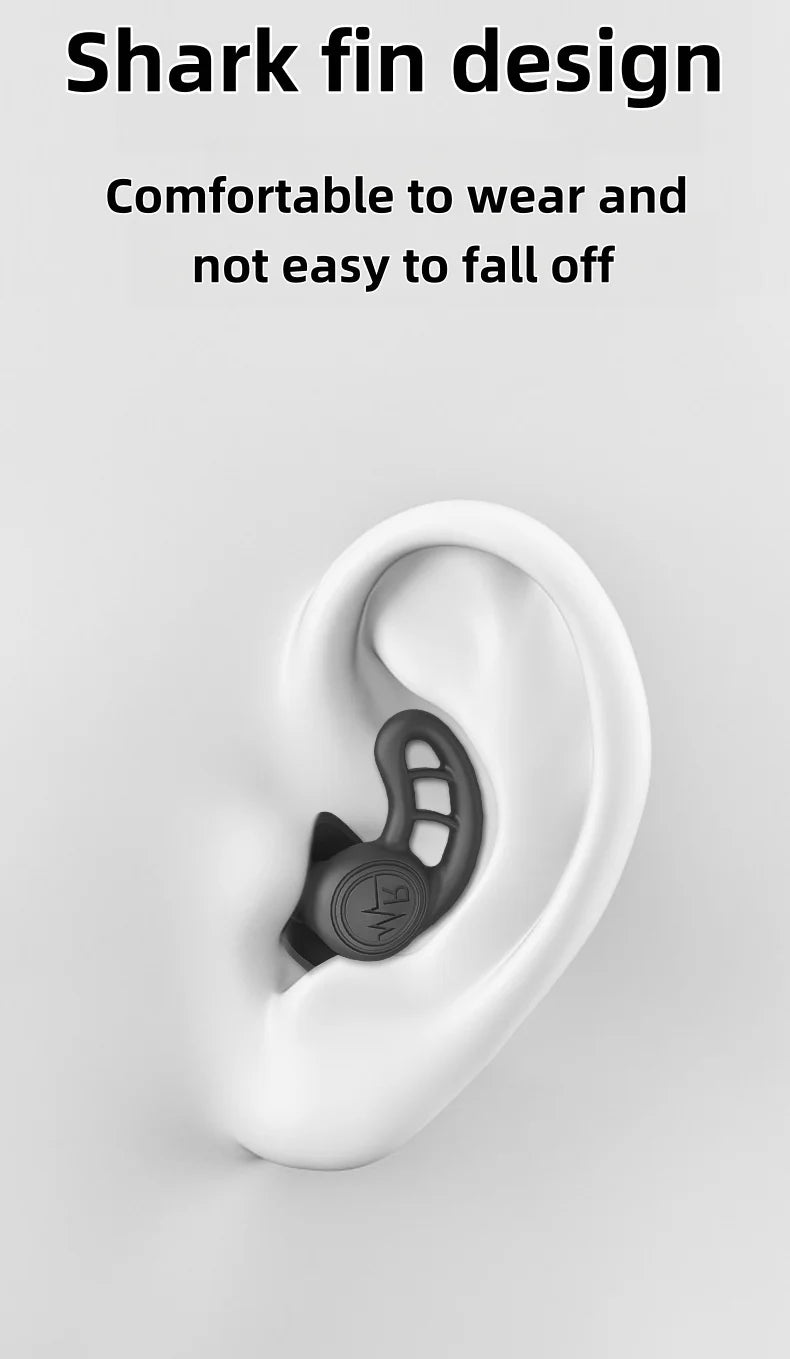 Premium Noise-Reduction & Waterproof Earplugs – Soft Silicone