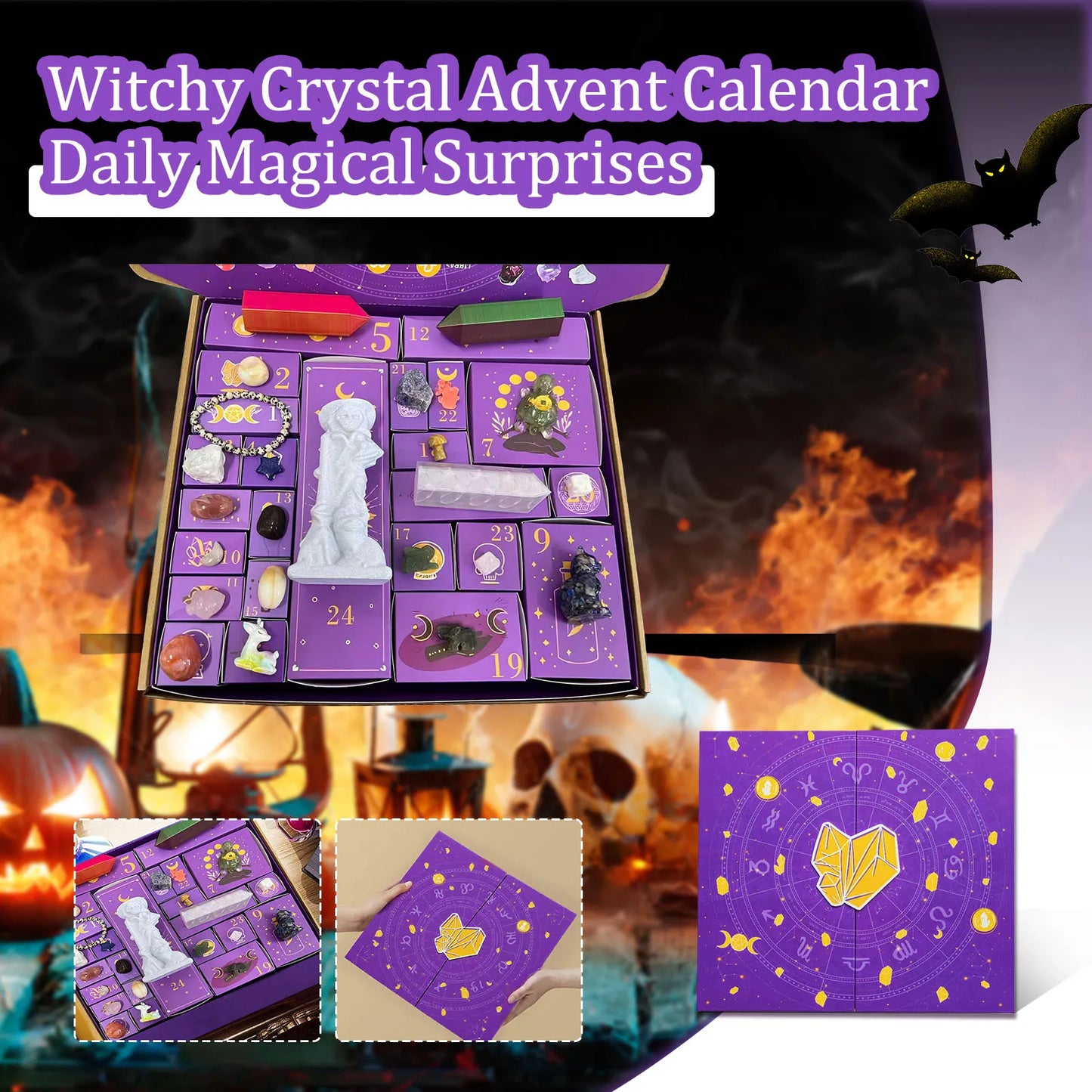Crystal Halloween Countdown Crytstal Gift Box