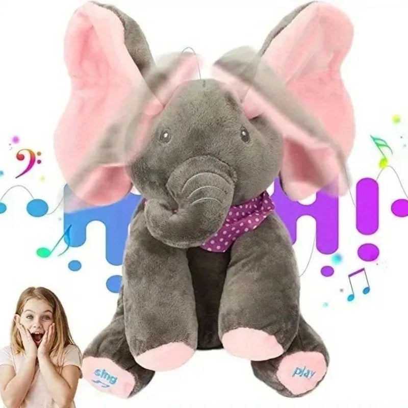 MINISO Animated Peekaboo Elephant Plush Toy