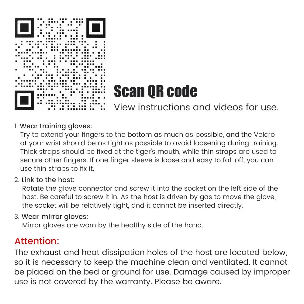 Left & Right Hand Finger Rehabilitation Robot Gloves