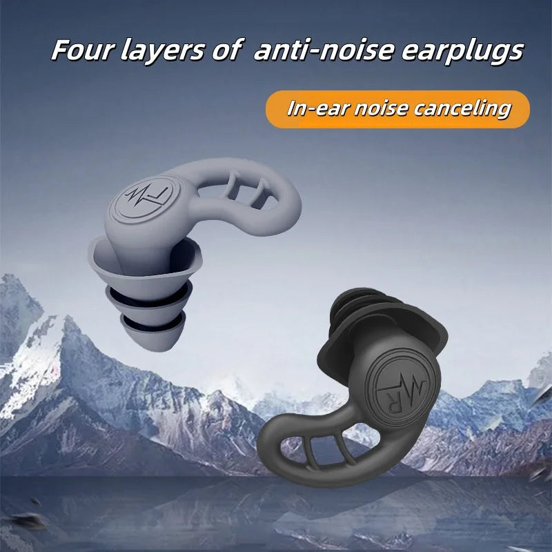 Premium Noise-Reduction & Waterproof Earplugs – Soft Silicone