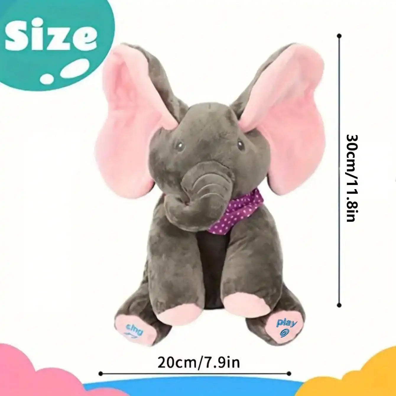 Soft Plush Nano Elephant Doll - Stuffed Toy