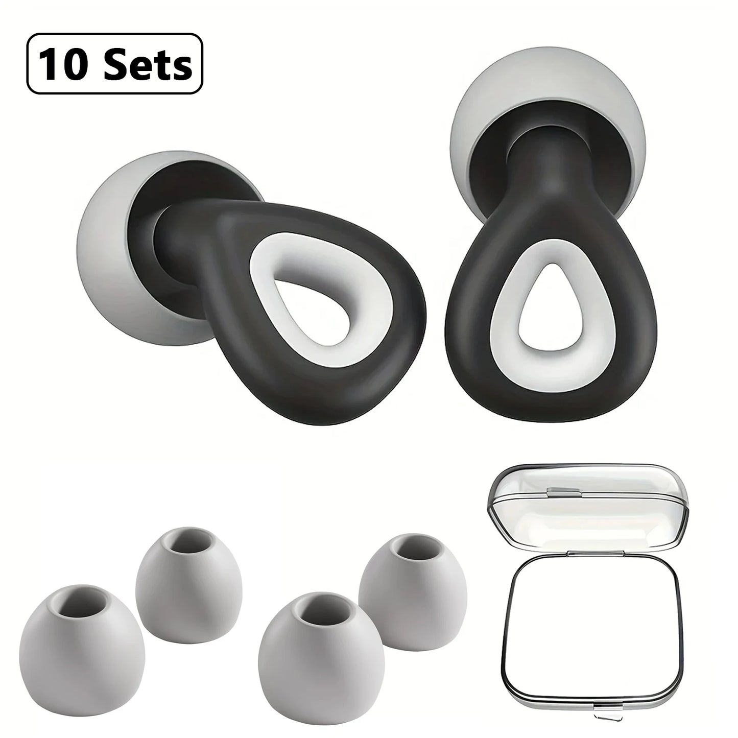 Soft Silicone Noise-Reduction Earplugs