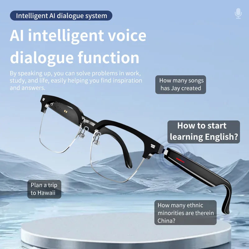 OPUYYM E13 Smart Translation Bluetooth Glasses
