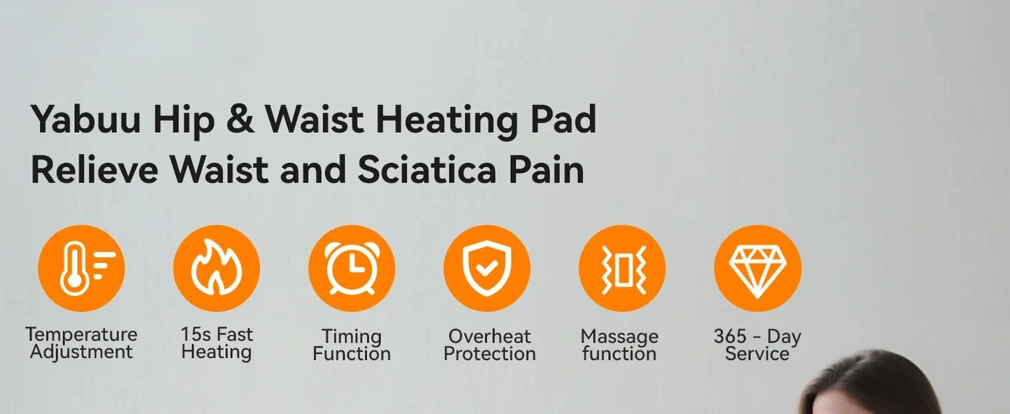 Electric Heated Pain Relief Hip & Thigh Brace