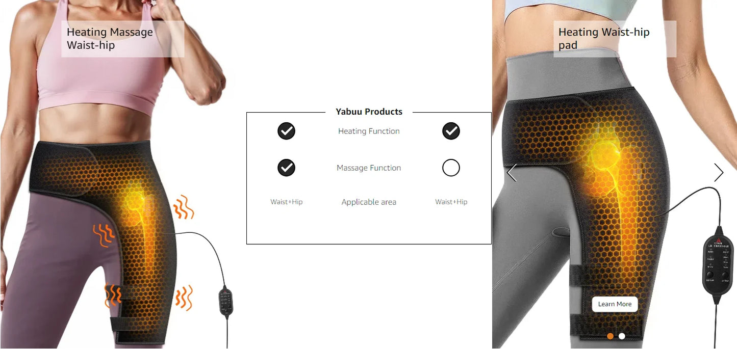 Electric Heated Pain Relief Hip & Thigh Brace