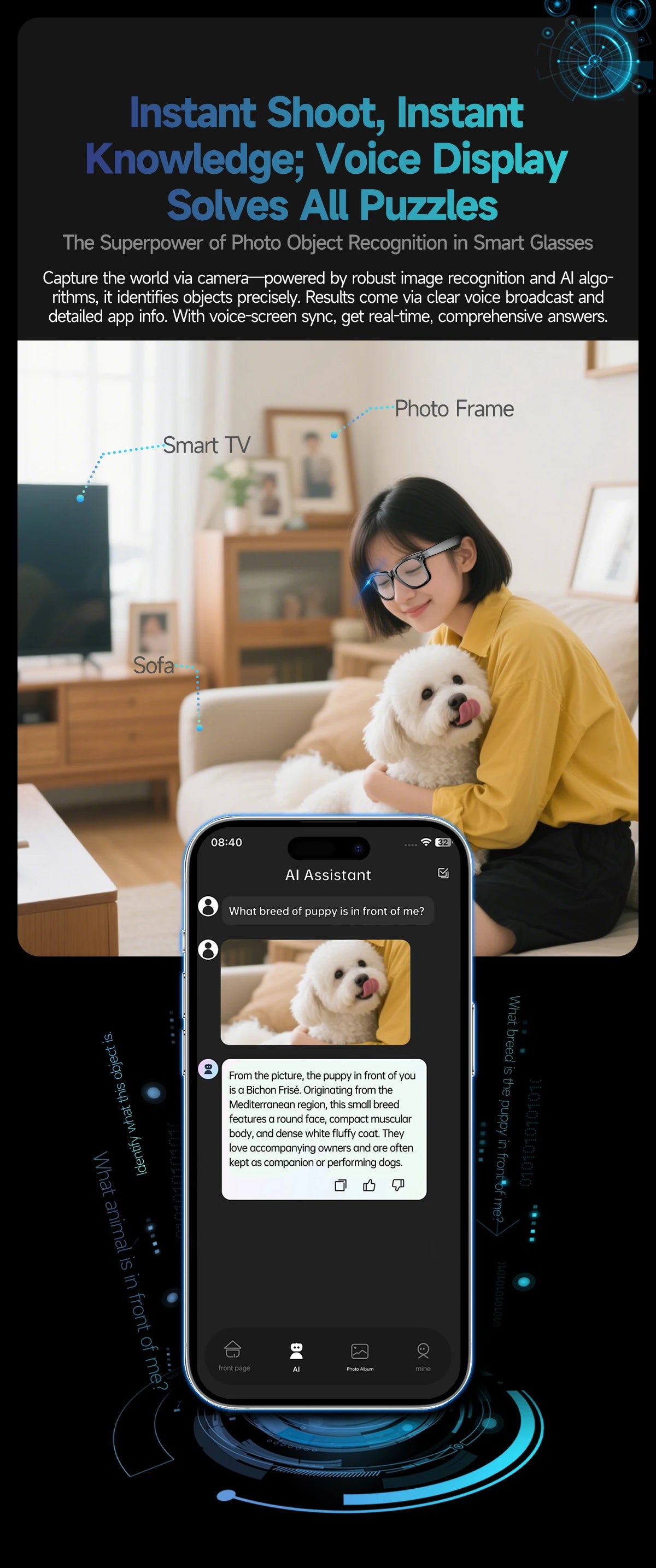 🔹 GUHUAVMI W610 AI Smart Glasses – ChatGPT 4.0
