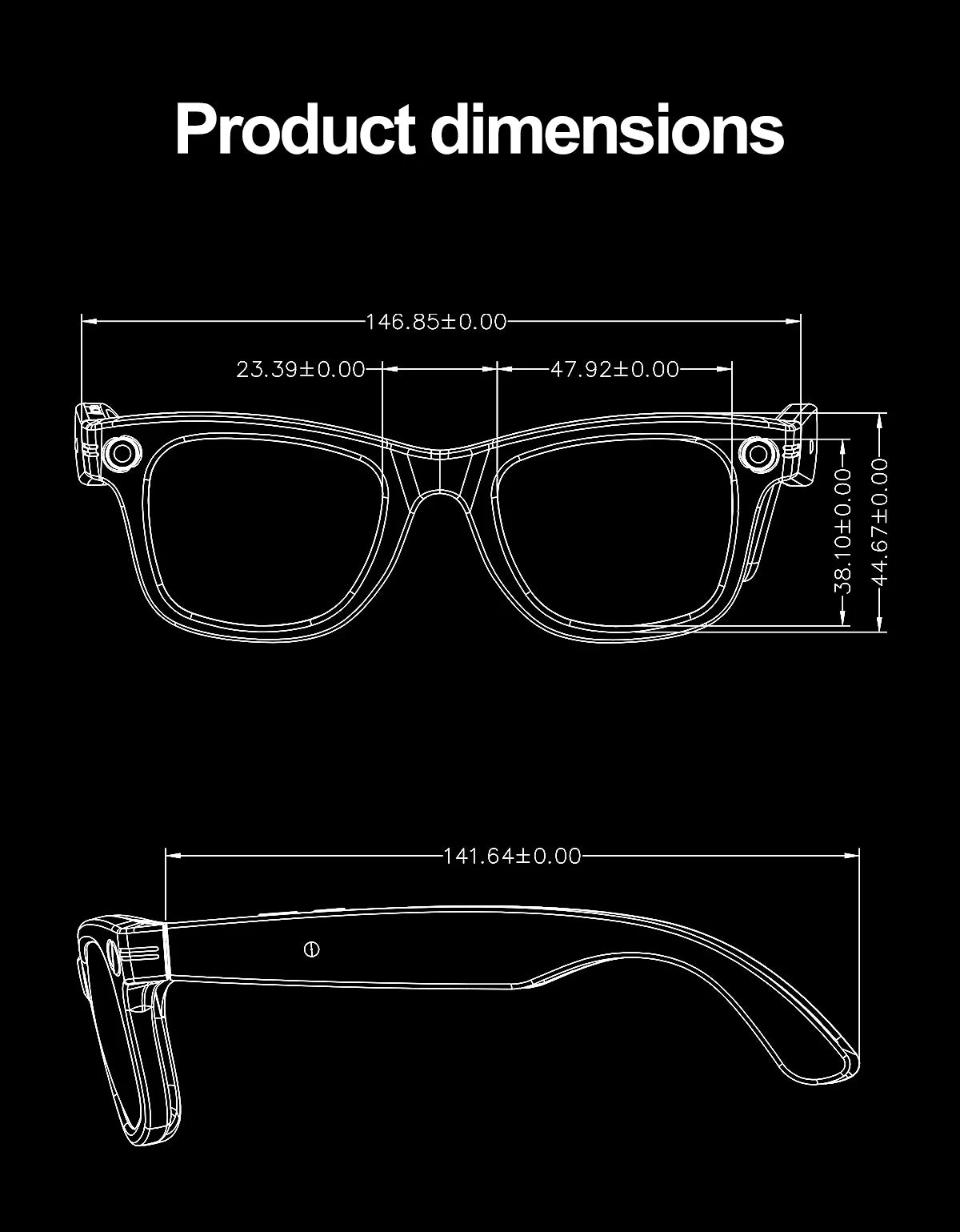LIGE Waterproof Fashion AI Smart Glasses