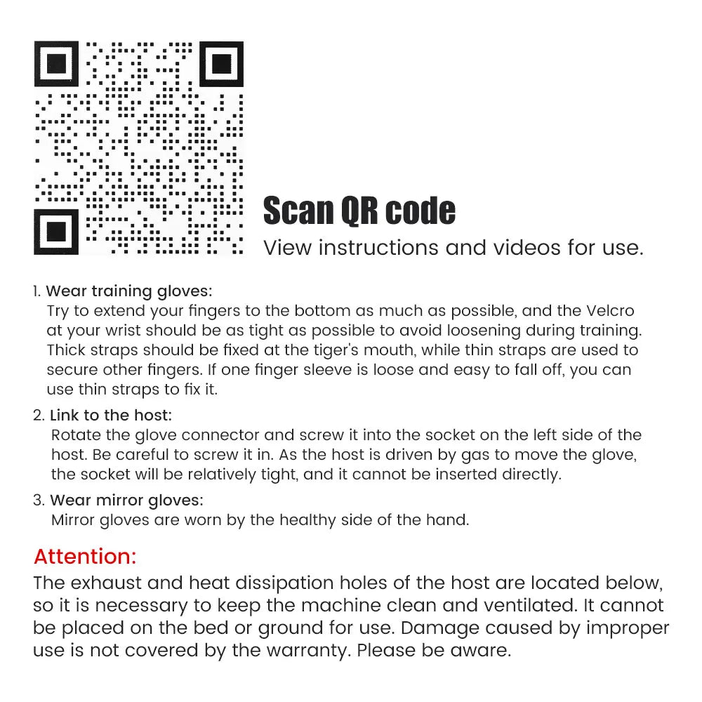 Left & Right Hand Finger Rehabilitation Robot Gloves