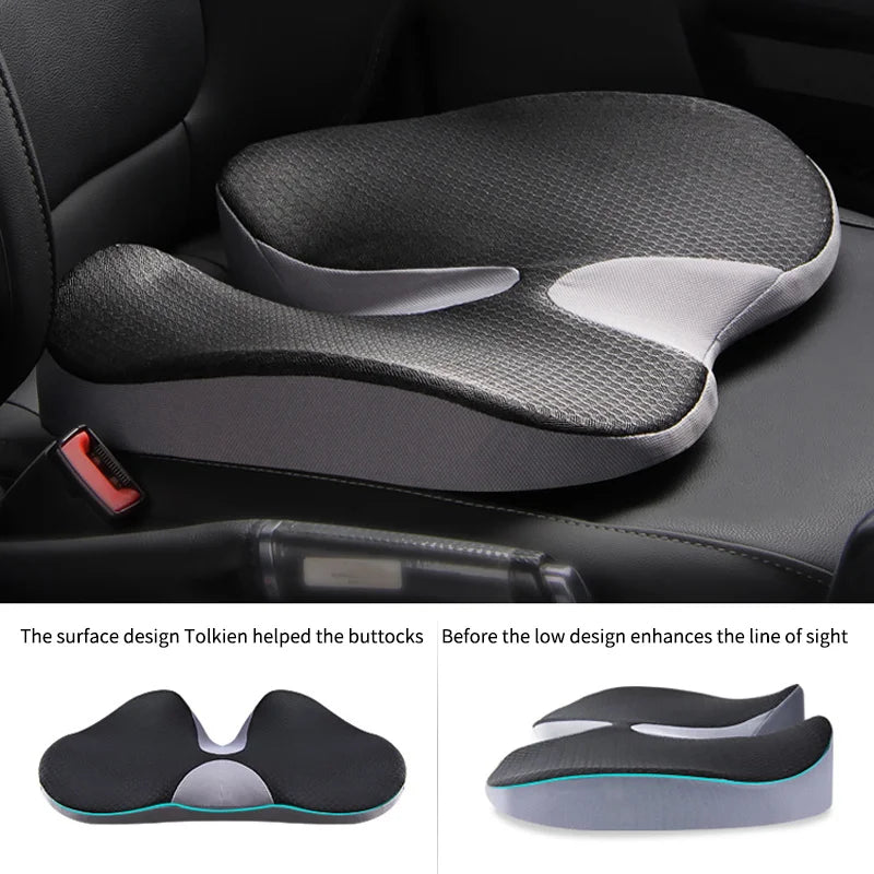 Square Memory Foam Seat & Back Cushion