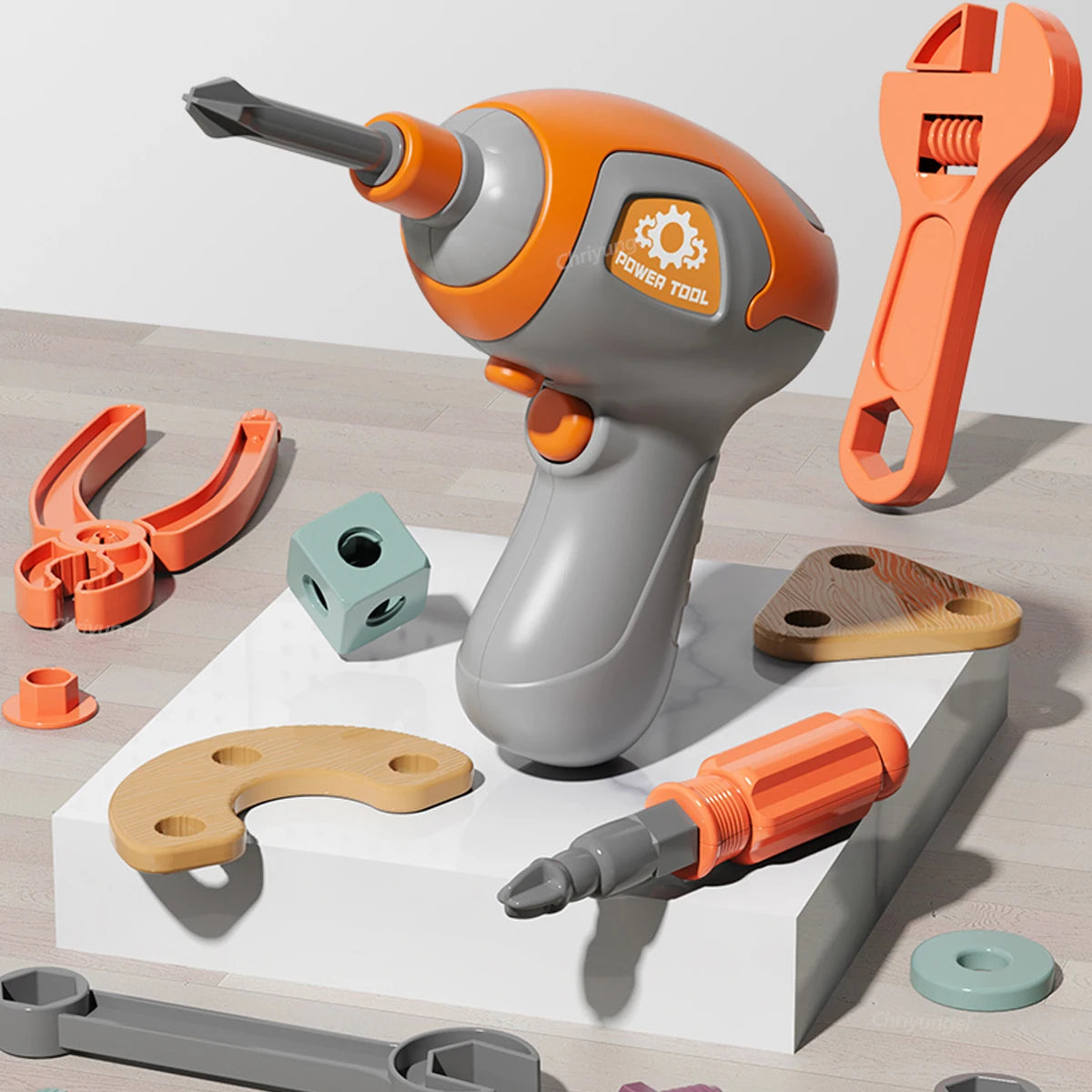 Chriyungel Kids DIY Toy with Drill & Toolbox (119–123 PCS)