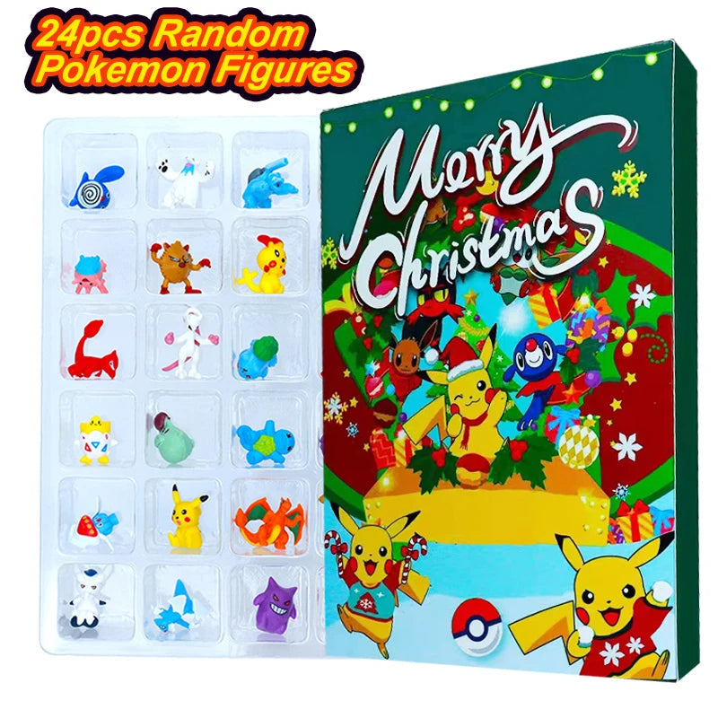 24-Piece Pokémon Figure Blind Box Set -  Halloween & Christmas Gift