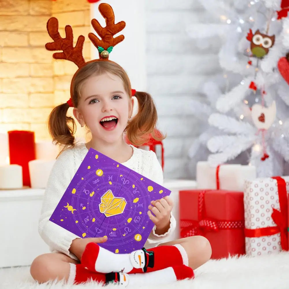 Reiki Crystal Healing Stones Halloween Countdown Gift Box