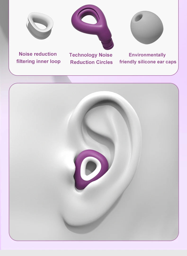 Soft Silicone Noise-Reduction Earplugs
