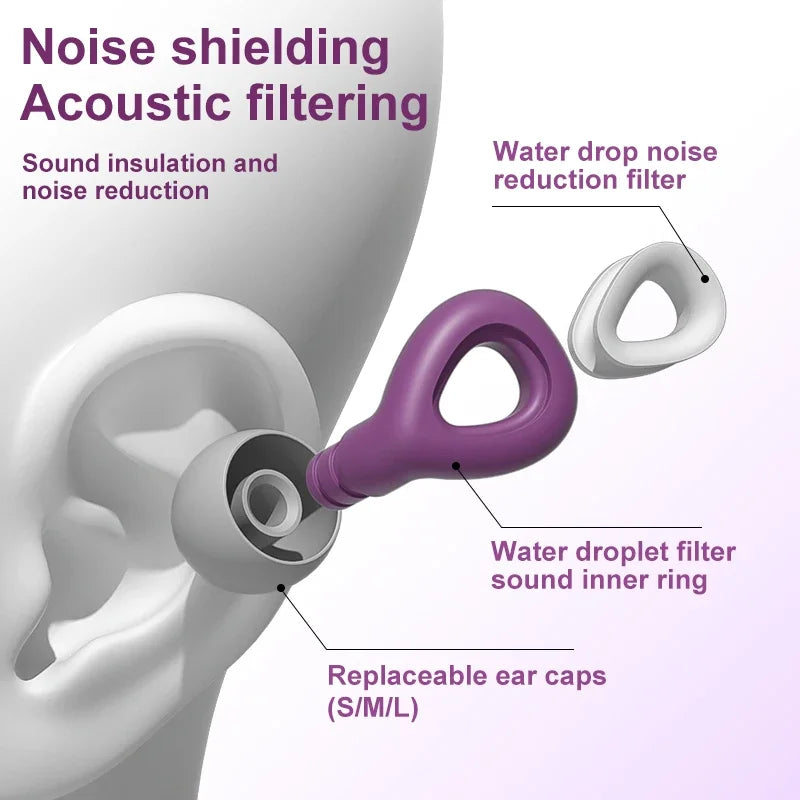 Soft Silicone Noise-Reduction Earplugs