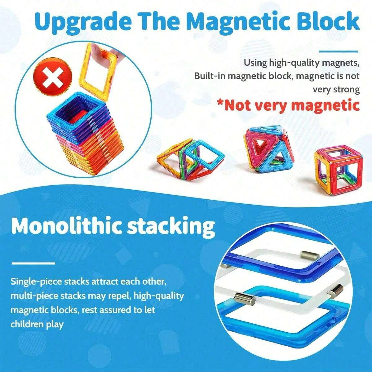 Magnetic Building Blocks DIY Magnets Toys