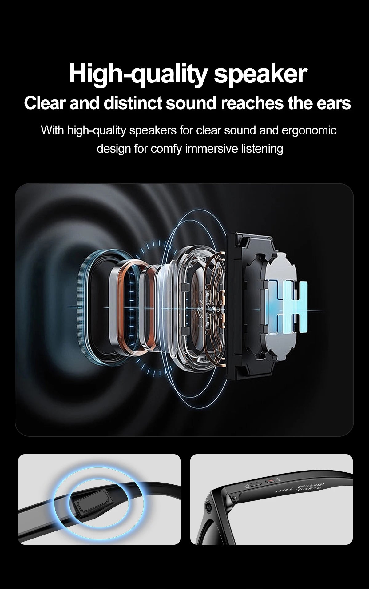 LIGE BWW600 ChatGPT Powered AI Smart Glasses