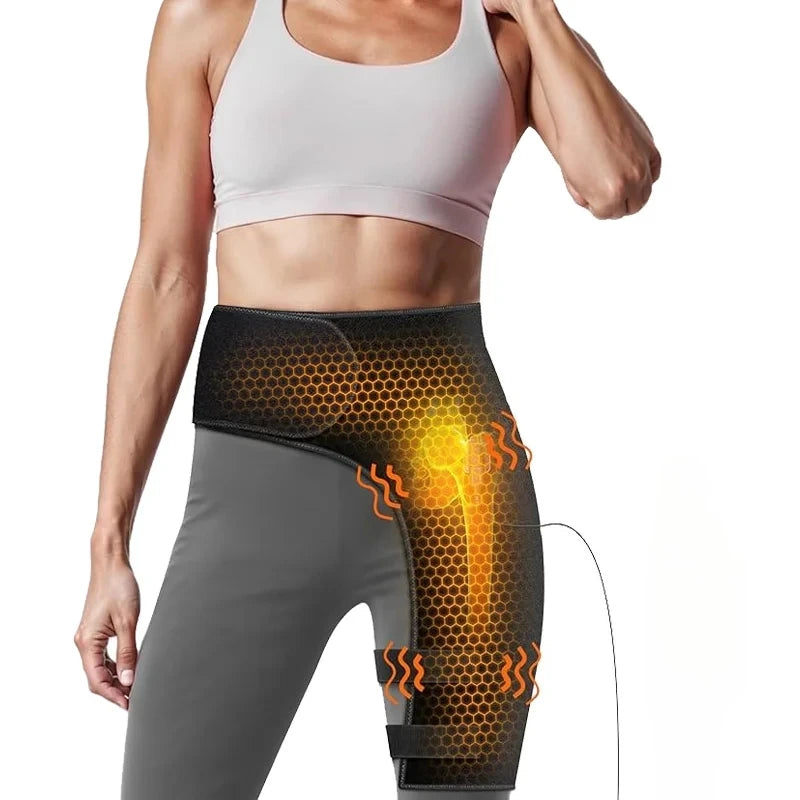 Electric Heated Pain Relief Hip & Thigh Brace