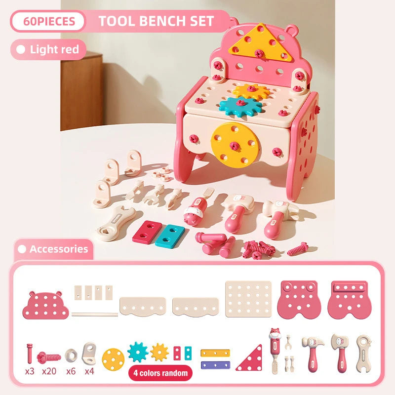 Kmoist Kids Tool Set with Electric Drill – DIY Toolbox