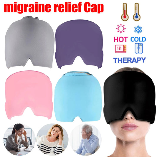 Migraine Ice Head Wrap – Reusable Gel Cooling Cap