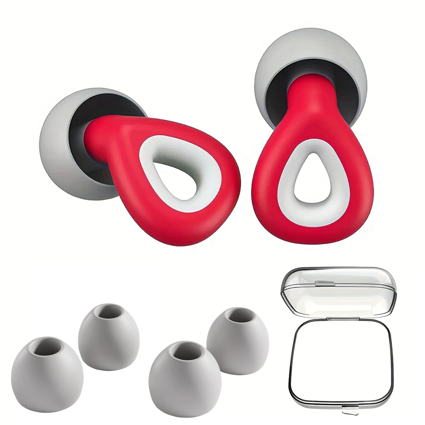 Soft Silicone Noise-Reduction Earplugs