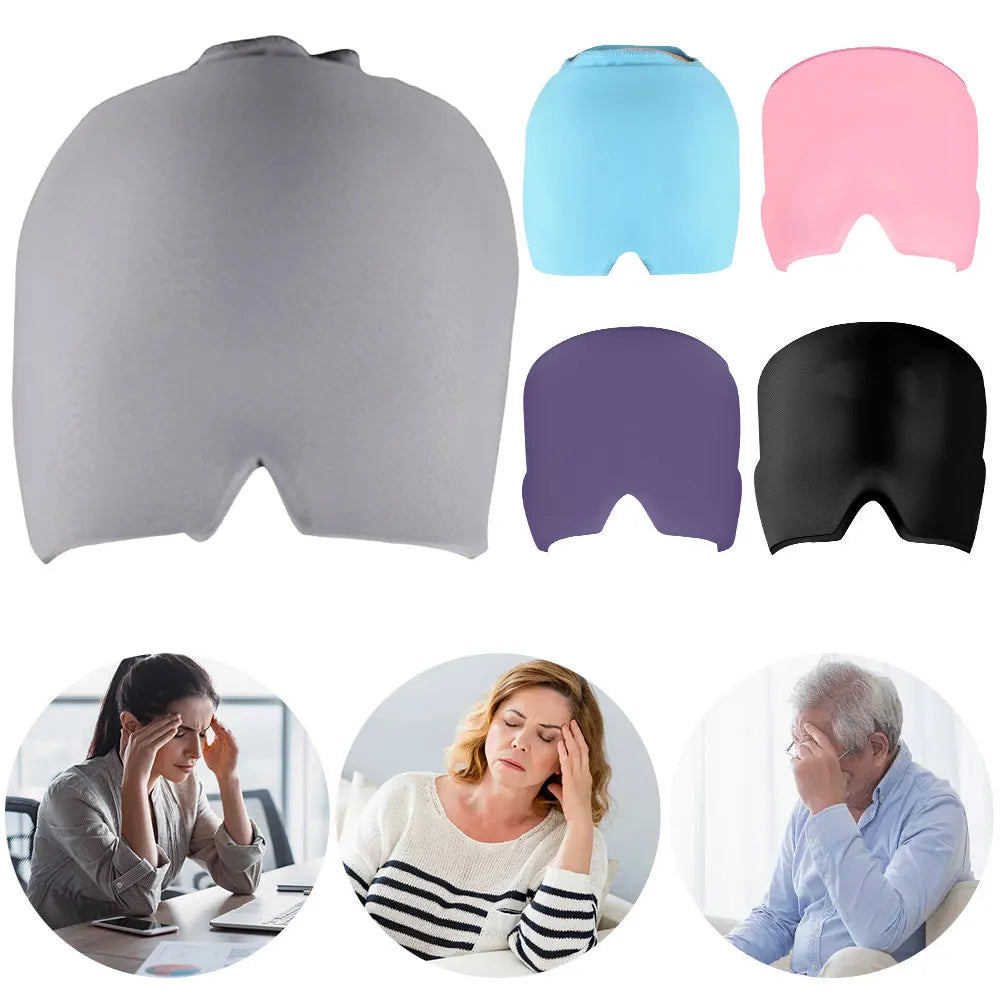 Migraine Ice Head Wrap – Reusable Gel Cooling Cap