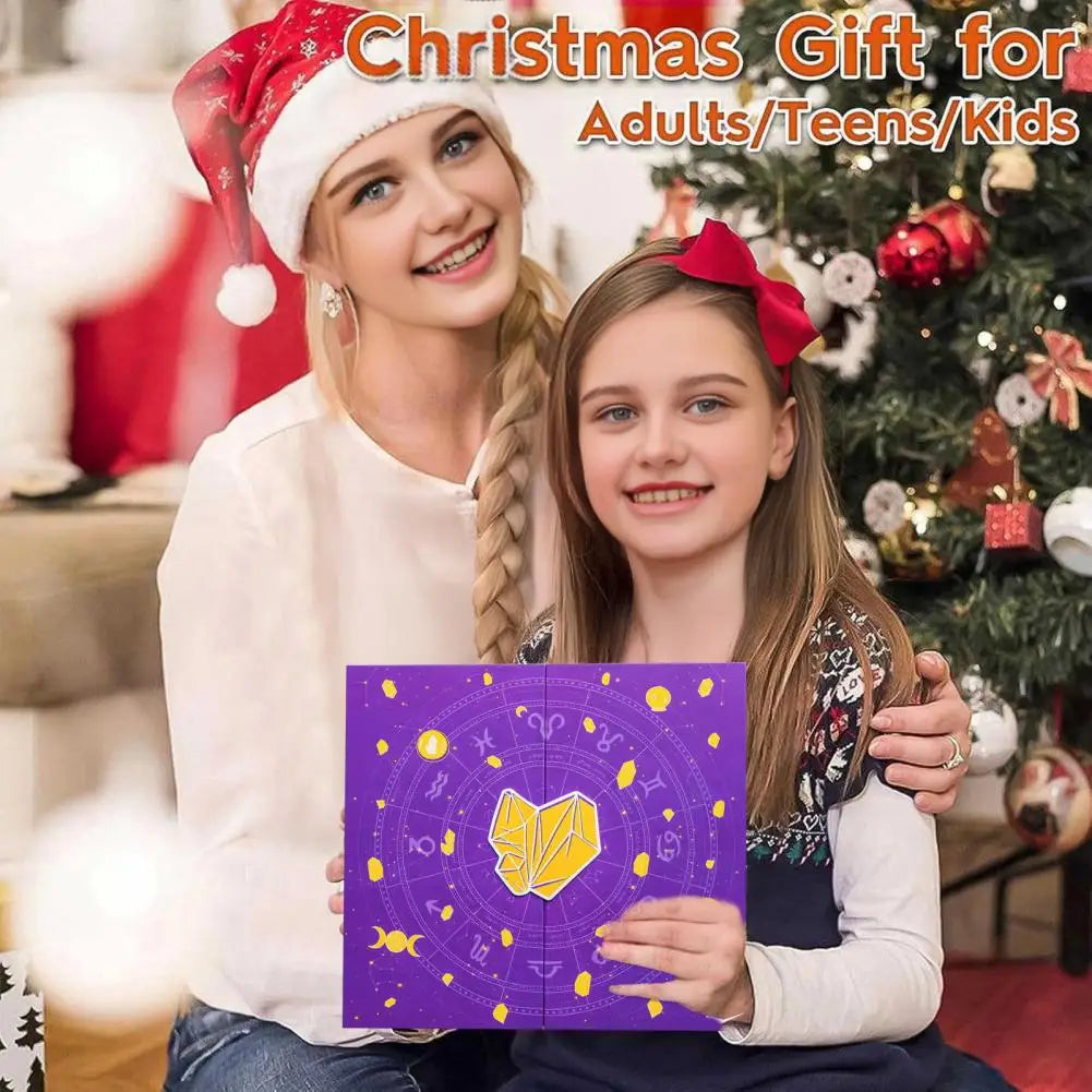 Reiki Crystal Healing Stones Halloween Countdown Gift Box