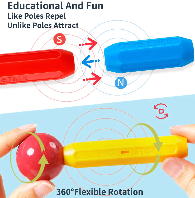 Magplayer Kids Magnetic Tiles Puzzle Toy