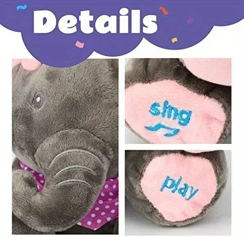 Animated Peekaboo Elephant Plush Toy