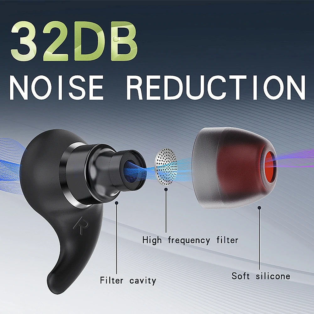 Ergonomic Silicone Noise-Reduction Earplugs