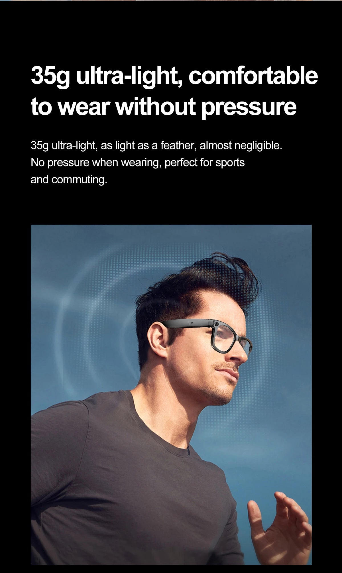 LIGE BWW600 ChatGPT Powered AI Smart Glasses