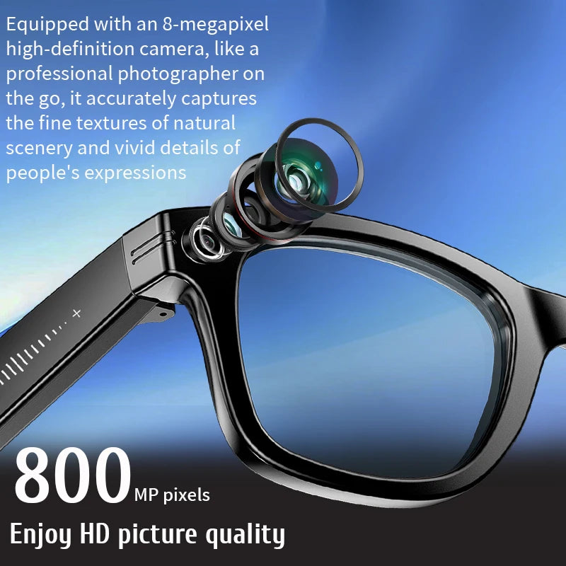 LIGE W610 2025 New Upgrade AI Smart Glasses – 8MP Camera