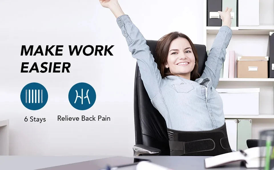 DIDAONUMEN Breathable Lower Back Support Belt – Anti-Skid Lumbar Brace for Men & Women, Pain Relief & Injury Prevention