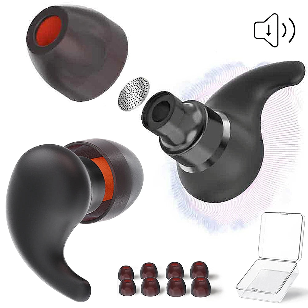 Ergonomic Silicone Noise-Reduction Earplugs