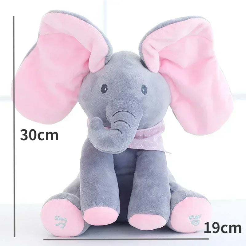 Animated Peekaboo Elephant Plush Toy