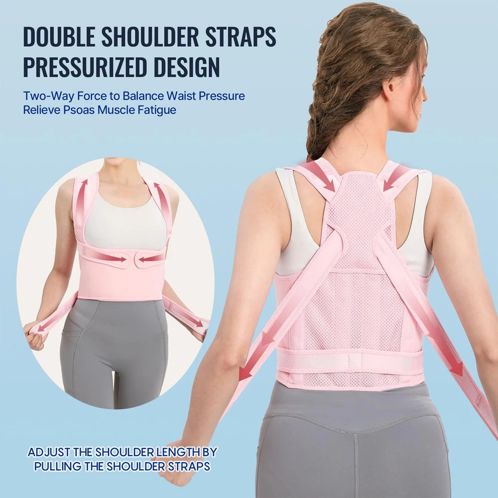 Back Posture Corrector & Lumbar Women Support Brace