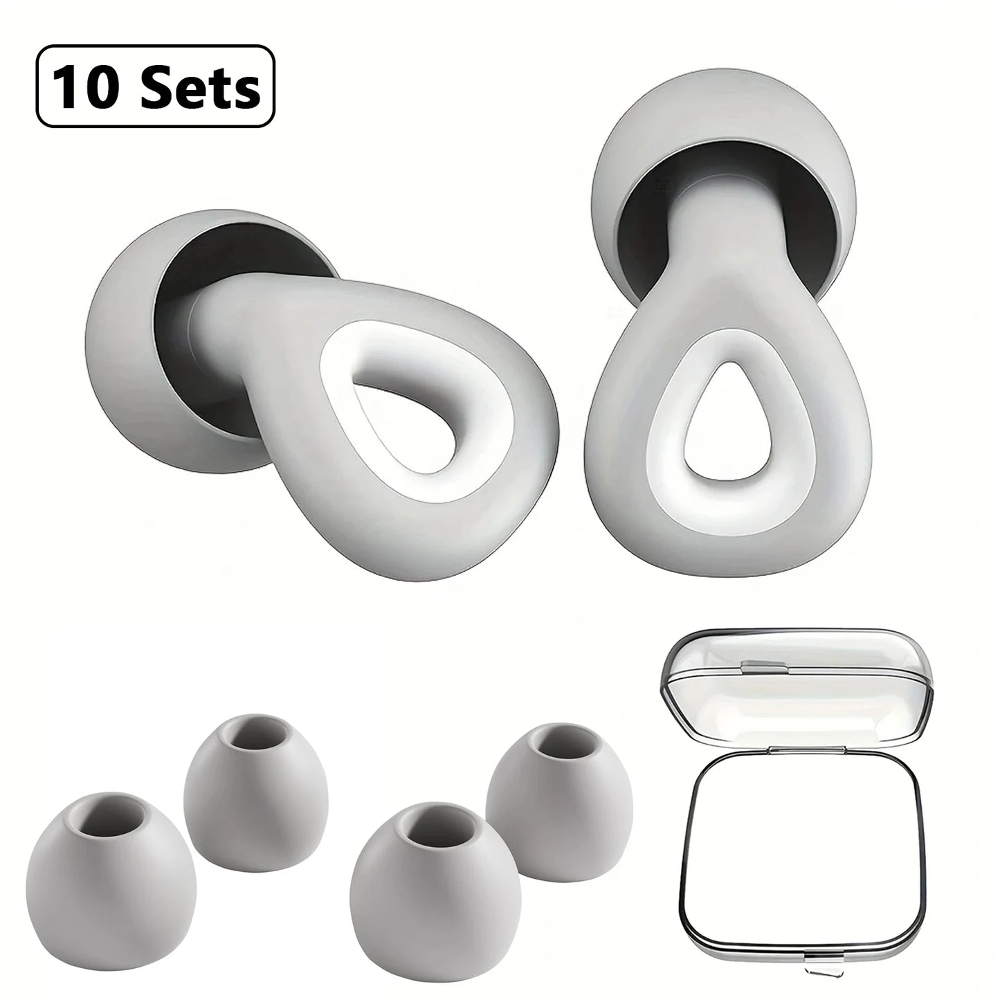 Soft Silicone Noise-Reduction Earplugs