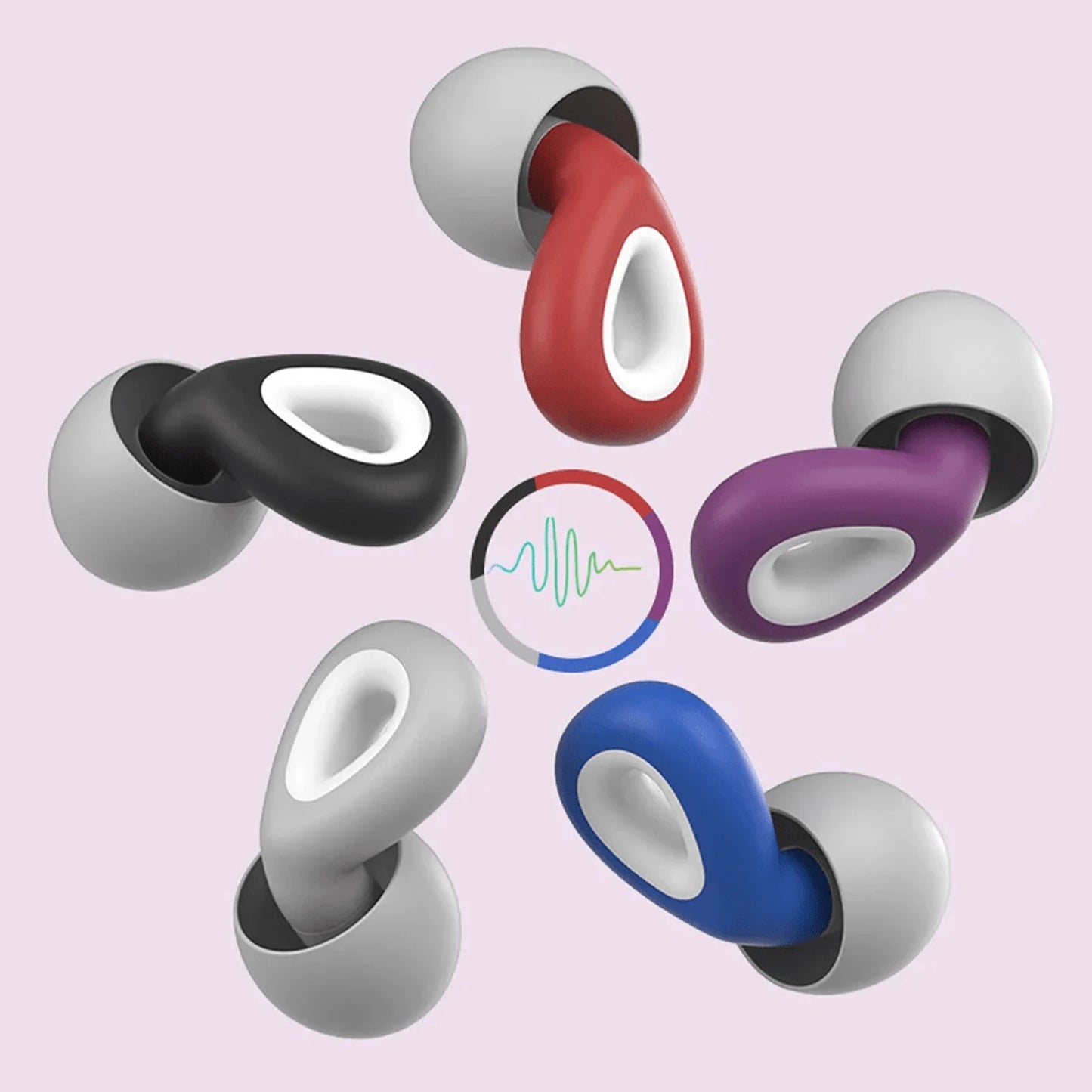 Soft Silicone Noise-Reduction Earplugs