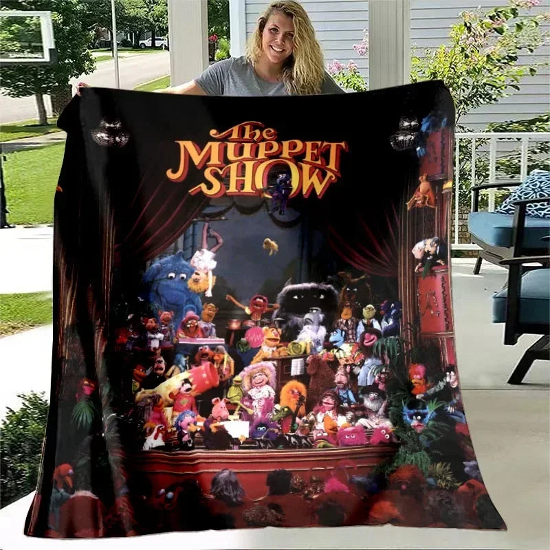 Printed Coral Fleece Christmas Themed Blanket