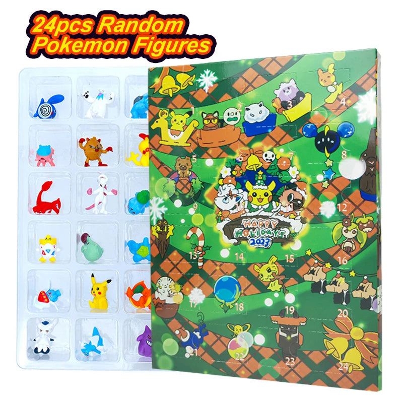 24-Piece Pokémon Figure Blind Box Set -  Halloween & Christmas Gift