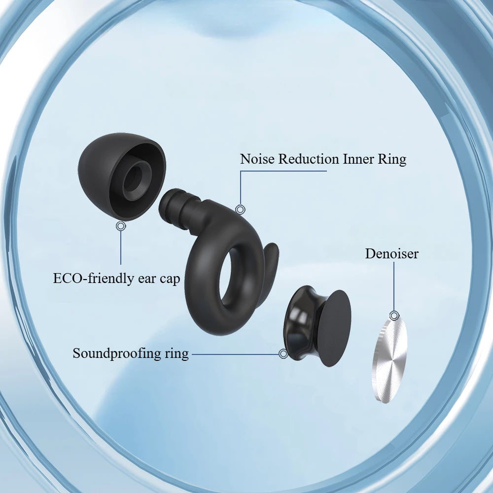 Soundproof Silicone Earplugs