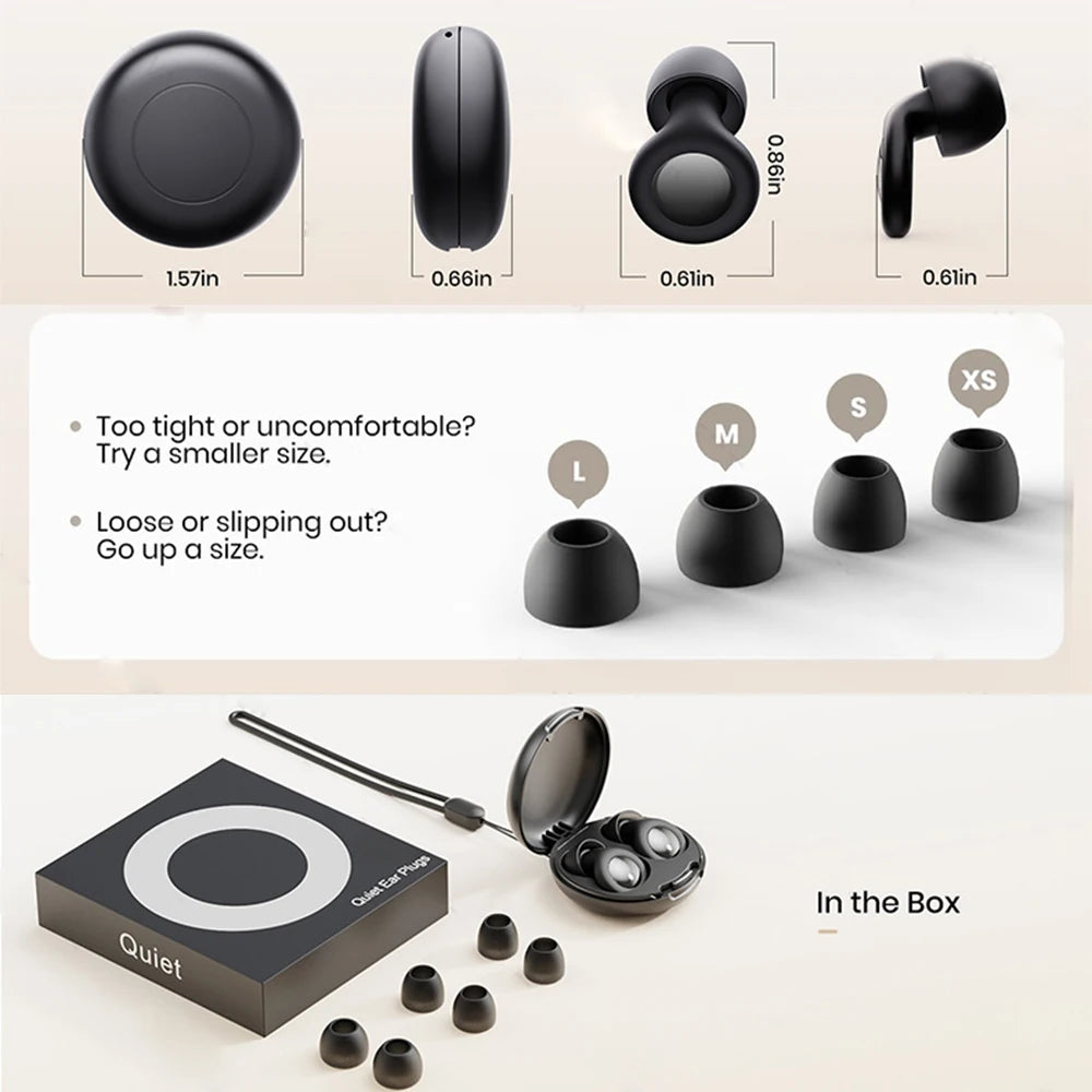 Silicone Noise-Reduction Sleep Earbuds