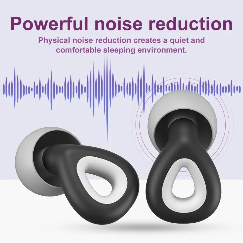 Soft Silicone Noise-Reduction Earplugs
