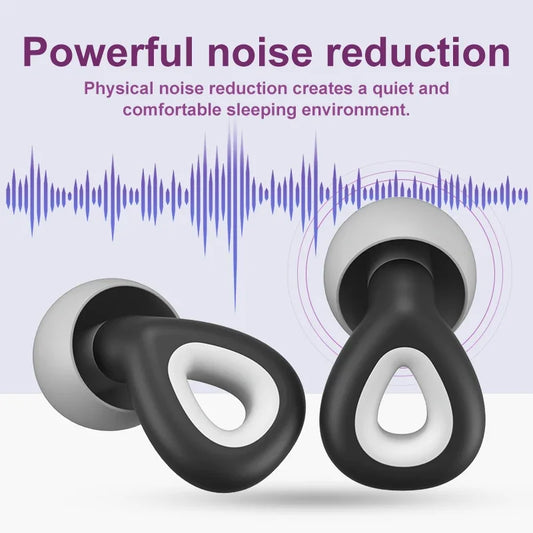 Soft Silicone Noise-Reduction Earplugs